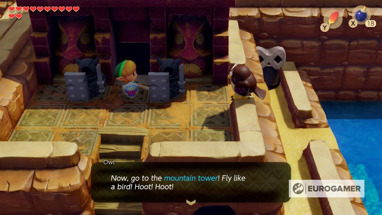 Zelda Link's Awakening Bird Key location, Signpost Maze solution and